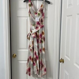 NWT Ala von Auersperg sz S Ginger belted silk Dress in Dahlia